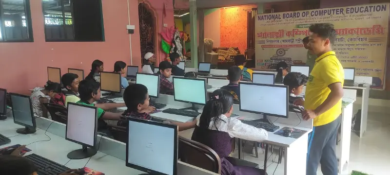 Computer classroom at Galaxy Computer Academy